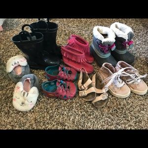 *sold* Rain boots, keens, sandals, moccasin